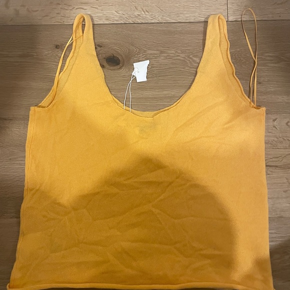 Vince cashmere scoop tank size large in orange - Picture 6 of 7
